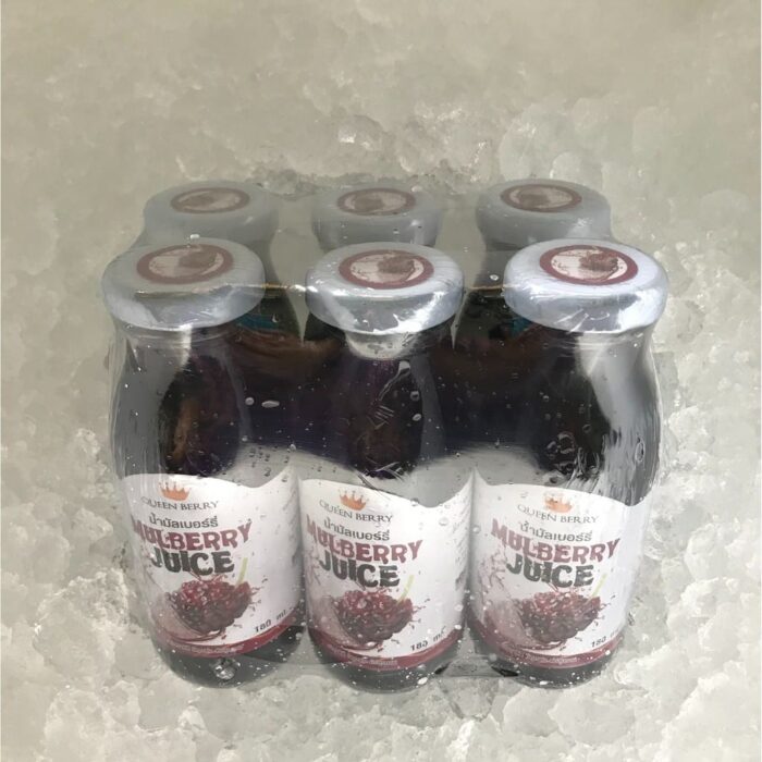 น้ำมัลเบอร์รี่พร้อมดื่ม ขนาด 180 ml แพ็ค 6 ขวด ตรา Queen Berry - Image 2