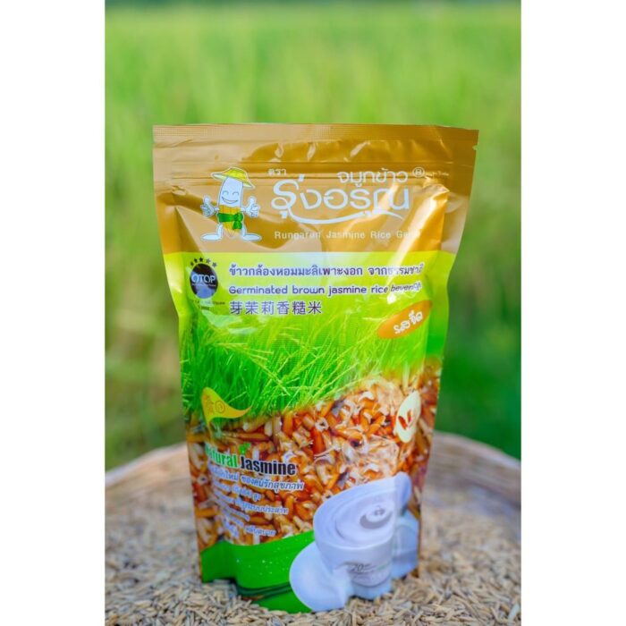 จมูกข้าวกล้องหอมมะลิเพาะงอกจากธรรมชาติ ขนาด 200 กรัม ตรา รุ่งอรุณ - รูปภาพ 2