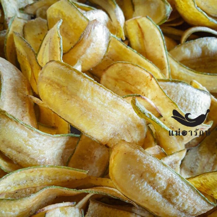 กล้วยกระทบเปลือก (กล้วยส้มทอดทั้งเปลือก อบเกลือ เค็มน้อย) ขนาด 230 กรัม ตรา แม่อารักษ์ - รูปภาพ 3