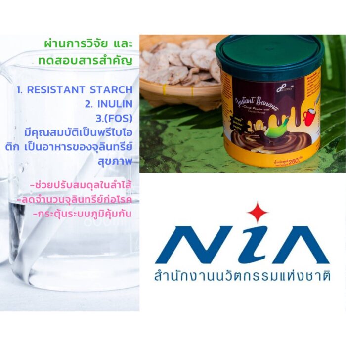 ผงกล้วยดิบ รสโกโก้ 250 g แพ็ค 2 ตรา ดีปาษณะ (Dpasanaa) - Image 4