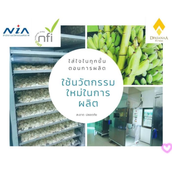 กล้วยผงชงดื่มสำเร็จรูป รส โกโก้ ขนาด 150 กรัม (บรรจุ 10 ซอง ซองละ 15 กรัม) ตรา ดีปาษณะ (Dpasanaa) - Image 4