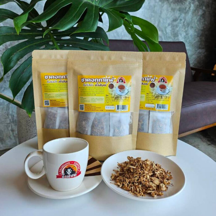 ชาดอกกาแฟโรบัสต้า ขนาด 20 กรัม (บรรจุซองละ 1 กรัม x 20 ซอง) ตรา ถ้ำสิงห์ - รูปภาพ 4