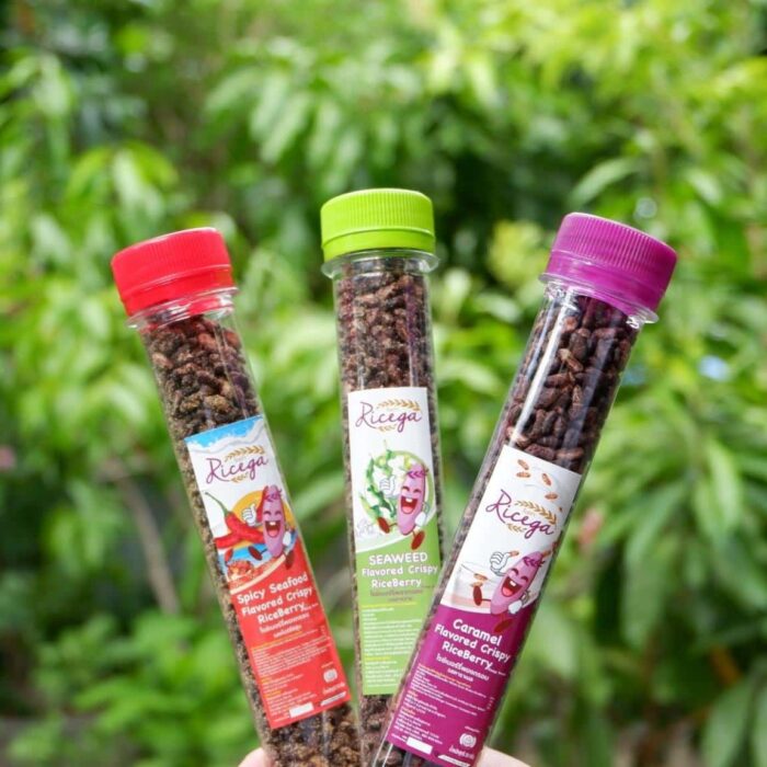 RICEGA SNACK SHOT รสคาราเมล ตรา โชคอนันต์ฟาร์ม - รูปภาพ 2